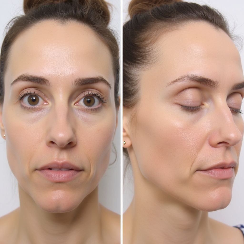 Skin rejuvenation before and after